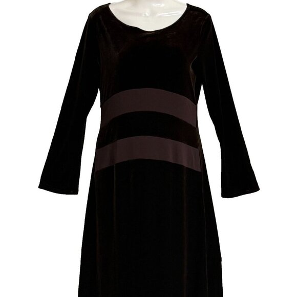 Laundry by Shelli Segal SZ 10 Goblincore Whimsygoth Velvet Rich Brown - Picture 1 of 11